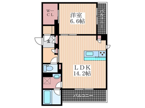 アズール牛田本町の物件間取画像